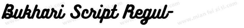 Bukhari Script Regul字体转换